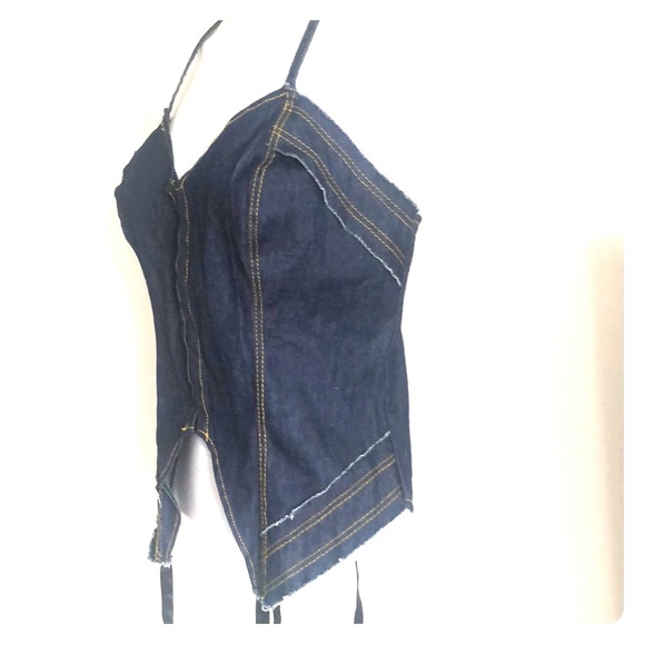 Designs by Faris Custom Made Denim Corset - Picture 8 of 8